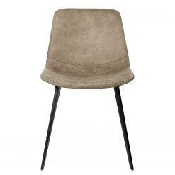 Ars manufacti Chaises Teini (lot de 2) - microfibre / Acier - Microfibre Colby: Cappuccino vintage -Luxe Intérieur Magasin 1000176743 201013 13585000019 DETAILS P000000001000176743