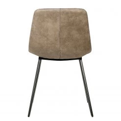 Ars manufacti Chaises Teini (lot de 2) - microfibre / Acier - Microfibre Colby: Cappuccino vintage -Luxe Intérieur Magasin 1000176743 201013 13585100021 DETAILS P000000001000176743