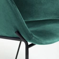 Norrwood Chaises à accoudoirs Baxa II - Velours / Acier - Noir - Vert -Luxe Intérieur Magasin 1000176895 190614 06442100041 GALLERYIMAGES P000000001000176895