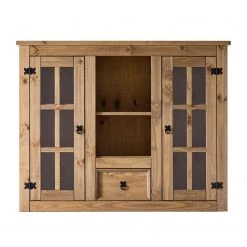Maison Belfort Vitrine pour buffet Finca Rustica - Pin massif - Epicéa naturel -Luxe Intérieur Magasin 1000178034 200221 14583500004 DETAILS P000000001000178034