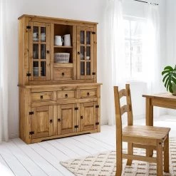 Maison Belfort Vitrine pour buffet Finca Rustica - Pin massif - Epicéa naturel -Luxe Intérieur Magasin 1000178034 210908 06324700005 MOOD DETAILS P000000001000178034 mood