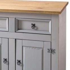 Maison Belfort Commode Finca Rustica I - Pin massif - Pin gris -Luxe Intérieur Magasin 1000178041 200417 12541100018 DETAILS P000000001000178041