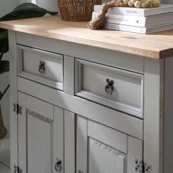 Maison Belfort Commode Finca Rustica I - Pin massif - Pin gris -Luxe Intérieur Magasin 1000178041 200511 13145600009 DETAILS P000000001000178041