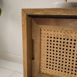 Ars manufacti Meuble TV Vina - Manguier massif / Rotin - Manguier / Noir -Luxe Intérieur Magasin 1000178070 200320 14034700007 DETAILS P000000001000178070