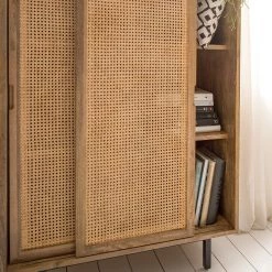 Ars manufacti Buffet haut Vina - Manguier massif / Rotin - Manguier / Noir -Luxe Intérieur Magasin 1000178071 200324 13412700006 DETAILS P000000001000178071