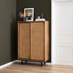 Ars manufacti Buffet haut Vina - Manguier massif / Rotin - Manguier / Noir -Luxe Intérieur Magasin 1000178071 200702 15133400013 MOOD DETAILS P000000001000178071 mood