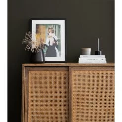 Ars manufacti Buffet haut Vina - Manguier massif / Rotin - Manguier / Noir -Luxe Intérieur Magasin 1000178071 200702 15133500015 DETAILS P000000001000178071