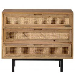 Ars manufacti Commode Vina I - Manguier massif / Rotin - Manguier / Noir -Luxe Intérieur Magasin 1000178079 200225 13061300022 DETAILS P000000001000178079