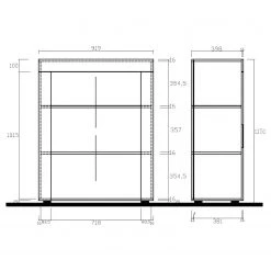 LC Spa Buffet haut Easy - Blanc brillant -Luxe Intérieur Magasin 1000178241 190807 07483700002 SKETCH DETAILS P000000001000178241 sketch