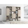Loftscape Bibliothèque Emporior VII - Mat beige clair - Largeur : 224 cm