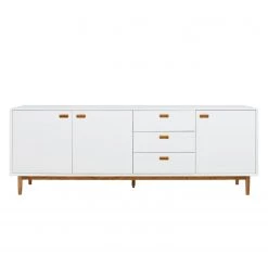 Tenzo Buffet Svea III - Blanc / Imitation chêne -Luxe Intérieur Magasin 1000179429 190724 06293600229 DETAILS P000000001000179429