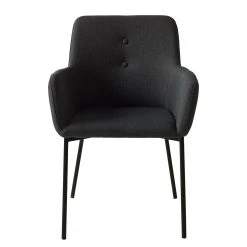 Mørteens Chaises à accoudoirs Mehle - Tissu / Métal - Noir - Anthracite -Luxe Intérieur Magasin 1000179467 200131 13342900042 DETAILS P000000001000179467