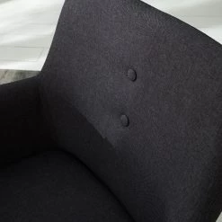 Mørteens Chaises à accoudoirs Mehle - Tissu / Métal - Noir - Anthracite -Luxe Intérieur Magasin 1000179467 200310 11380500041 DETAILS P000000001000179467