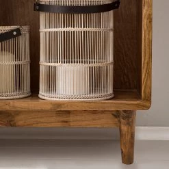 Ars manufacti Buffet haut Buuda - Partiellement en acacia massif - Écru / Acacia -Luxe Intérieur Magasin 1000182054 200227 06193100005 MOOD DETAILS P000000001000182054 mood