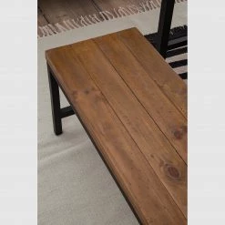 Ars manufacti Banc Grasby I - Pin massif / Métal - Pin foncé / Noir -Luxe Intérieur Magasin 1000183986 200414 13512700007 DETAILS P000000001000183986