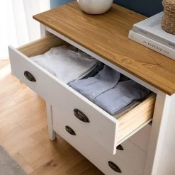 Maison Belfort Commode Rivery II - Pin massif - Blanc -Luxe Intérieur Magasin 1000187565 201111 14522700003 DETAILS P000000001000187565