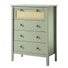 Maison Belfort Commode Belleria II - Pin massif - Vert olive clair