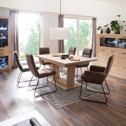 Naturoo Table Mendes - Imitation planches de chêne -Luxe Intérieur Magasin 1000187576 190920 09480800094 MOOD DETAILS P000000001000187576 mood