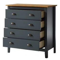Maison Belfort Commode Rivery II - Pin massif - Anthracite -Luxe Intérieur Magasin 1000187578 200205 11113300053 DETAILS P000000001000187578