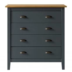 Maison Belfort Commode Rivery II - Pin massif - Anthracite -Luxe Intérieur Magasin 1000187578 200205 11113300054 DETAILS P000000001000187578
