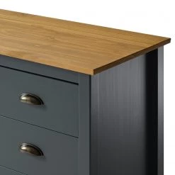 Maison Belfort Commode Rivery II - Pin massif - Anthracite -Luxe Intérieur Magasin 1000187578 200205 11113300056 DETAILS P000000001000187578