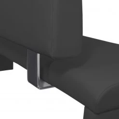 Loftscape Banc Talcott II - Imitation cuir - Chrome - Noir - Largeur : 160 cm -Luxe Intérieur Magasin 1000189836 191119 12532400303 DETAILS P000000001000189836