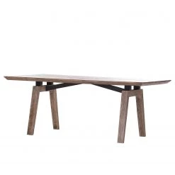 Red Living Table Woodcroft I - Chêne massif - Chêne - Largeur : 240 cm