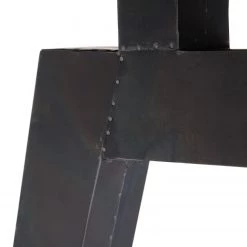 Red Living Table Woodcroft II - Chêne massif / Métal - Chêne / Noir vielli - Largeur : 200 cm -Luxe Intérieur Magasin 1000191055 190930 12251200072 DETAILS P000000001000191055