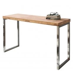 Naturoo Console Tolono - Acacia massif / Acier inoxydable - Acacia / Chrome