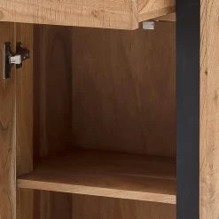 Ars Natura Buffet Weldon - Acacia massif / Placage en pierre / Acacia / Noir -Luxe Intérieur Magasin 1000196166 200114 13263900007 DETAILS P000000001000196166