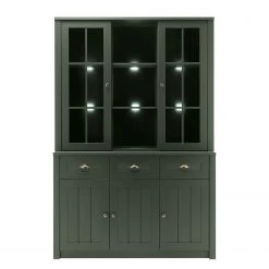 Ridgevalley Vaisselier Beauville I - Vert mousse / Doré -Luxe Intérieur Magasin 1000196335 191127 09003700083 DETAILS P000000001000196335