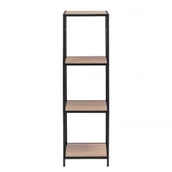 Red Living Étagère Coogee IX - Imitation chêne sauvage / Noir - Hauteur : 120 cm -Luxe Intérieur Magasin 1000200154 200205 06092300078 DETAILS P000000001000200154