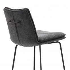 Fredriks Chaise de bar Hesket (lot de 2) - Chenille / Acier - Noir mat - Anthracite -Luxe Intérieur Magasin 1000201144 200317 18342700021 DETAILS P000000001000201144