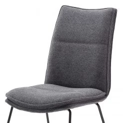 Fredriks Chaises Hesket (lot de 2) - Chenille / Acier - Anthracite - Noir -Luxe Intérieur Magasin 1000201154 200317 18345300042 DETAILS P000000001000201154