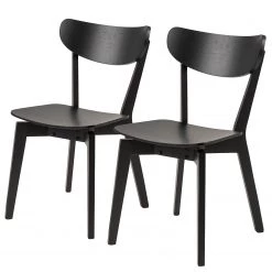 Mørteens Chaises Rigby (lot de 2) - Noir