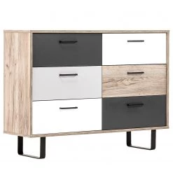 Norrwood Commode Brookton II - Multicolore / Imitation chêne