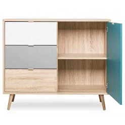 Norrwood Commode Bibury II - Multicolore / Imitation chêne Sonoma -Luxe Intérieur Magasin 1000202458 200124 09542400132 DETAILS P000000001000202458