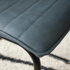 Mørteens Chaises cantilever Lylen (lot de 2) - Imitation cuir / Acier - Noir - Bleu vintage -Luxe Intérieur Magasin 1000205096 201118 12545700006 DETAILS P000000001000205096