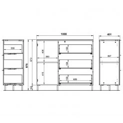 Germania Commode California I - Cachemire -Luxe Intérieur Magasin 1000206708 200305 17323500226 SKETCH DETAILS P000000001000206708 sketch