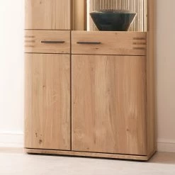 Loftscape Vitrine Salvo II - Partiellement en chêne massif - Planches de chêne Bianco / Gris -Luxe Intérieur Magasin 1000207361 200317 14292600111 DETAILS P000000001000207361