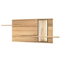 Naturoo Étagère murale Doora - Placage en chêne véritable - Chêne à nœuds Bianco