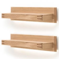 Loftscape Tablettes murales Salvo I (lot de 2) - Placage en chêne véritable - Planches de chêne Bianco -Luxe Intérieur Magasin 1000207369 200317 14301600177 DETAILS P000000001000207369