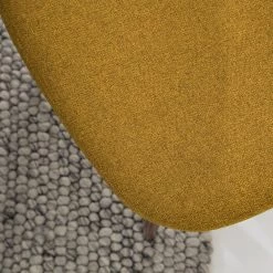 Mørteens Chaises capitonnées Jacklin III (2 él.) - Tissu / Métal - Imitation noyer - Jaune moutarde -Luxe Intérieur Magasin 1000208738 210120 13384800003 DETAILS P000000001000208738