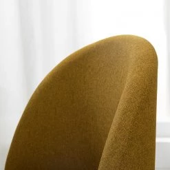 Mørteens Chaises capitonnées Jacklin III (2 él.) - Tissu / Métal - Imitation noyer - Jaune moutarde -Luxe Intérieur Magasin 1000208738 210120 13385300005 DETAILS P000000001000208738