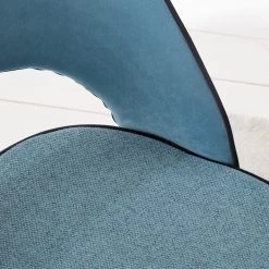 Jack & Alice Chaises capitonnées Jacky (lot de 2) - Tissu & velours / Métal - Gris chiné / Noir -Luxe Intérieur Magasin 1000208741 201229 16243000006 DETAILS P000000001000208741