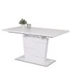 Loftscape Table Splott - (extensible) - Blanc brillant / chromé