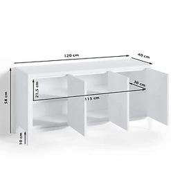 Loftscape Buffet Norwell - Métal - Noir -Luxe Intérieur Magasin 1000209627 210115 07224500005 SKETCH DETAILS P000000001000209627 sketch