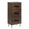 Red Living Commode Kluuvi II - Placage en bois véritable - Noyer / Noir