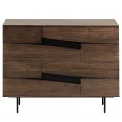 Red Living Commode Kluuvi I - Placage en bois véritable - Noyer / Noir -Luxe Intérieur Magasin 1000210871 200429 17355500029 DETAILS P000000001000210871