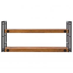 Ars manufacti Étagère murale Manchester II - Acacia massif / Métal - Acacia / Anthracite -Luxe Intérieur Magasin 1000210966 201012 13341800019 DETAILS P000000001000210966